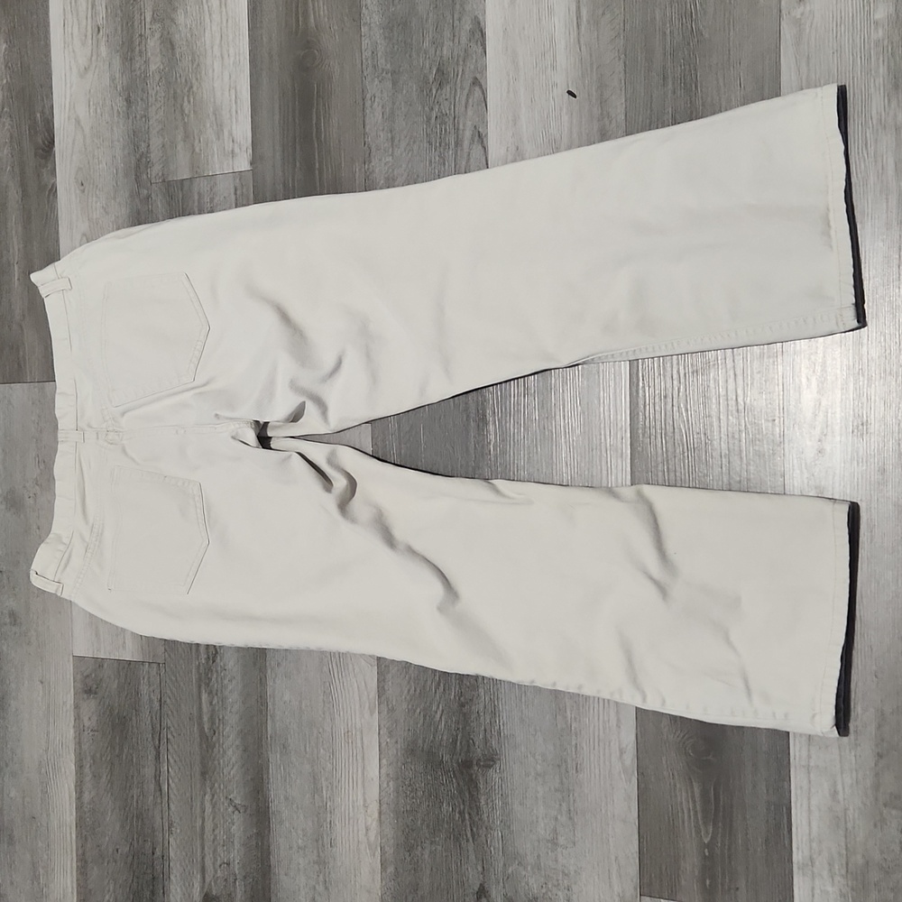 Faded Glory Women's High Rise Cream Colored Denim Jeans Boot Cut Size 14 - Picture 9 of 13